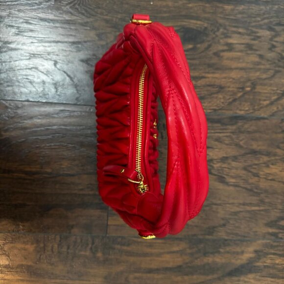 Red Mini Wander Hobo Shoulder Handbag Small Clutch - Picture 2 of 5